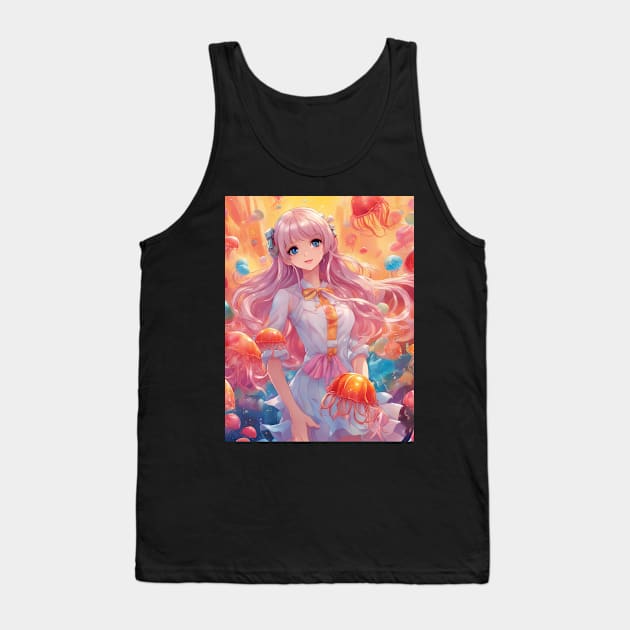 I'd be queen Tank Top by animegirlnft